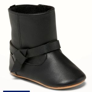 Old Navy Faux leather Cross-strap Baby Boots